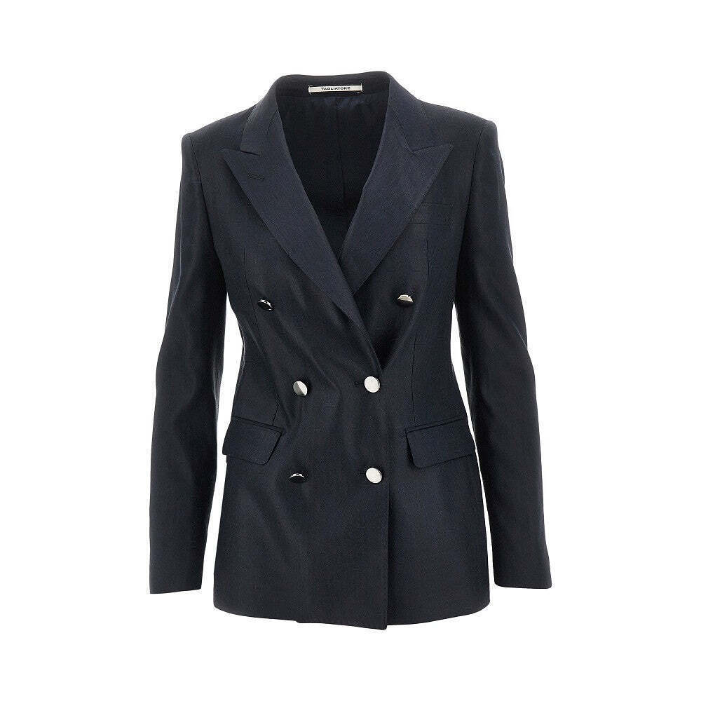 Tagliatore Parigi Linen-Blend Double-Breasted Jacket